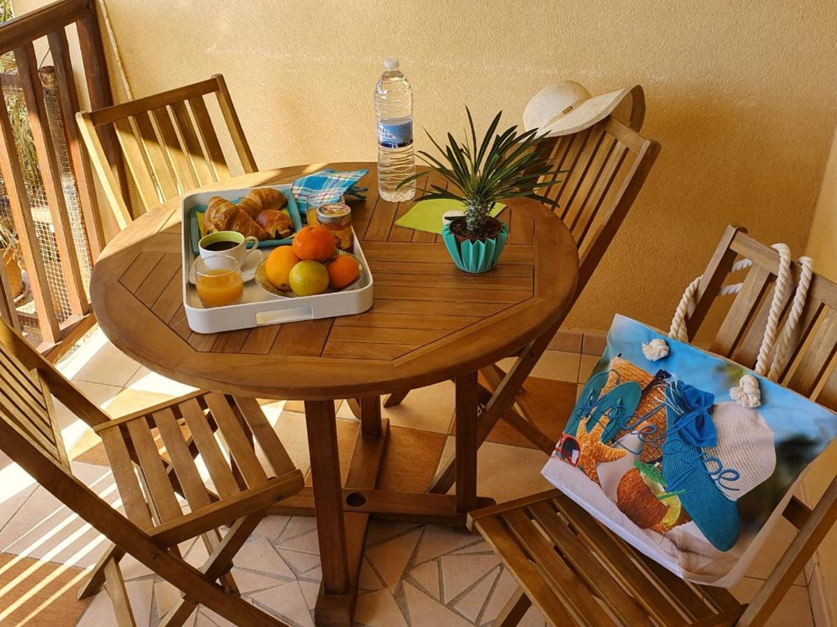 Les Villas Du Bambou - Appartement Azul De 1 A 3 Pers Le Gosier  Bagian luar foto